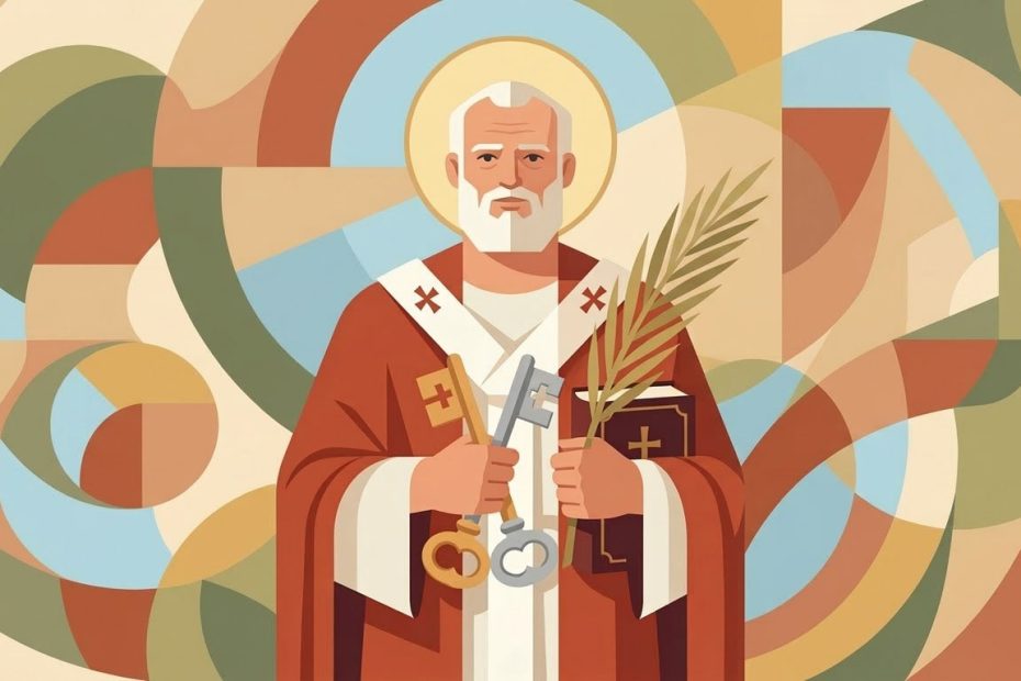 Sankt Peter - Illustration prière catholique